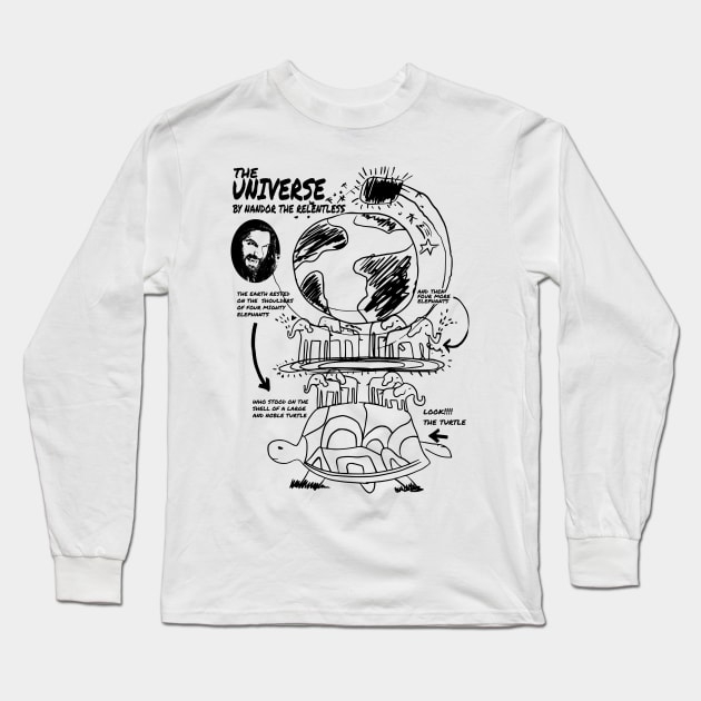 The universe by Nandor Long Sleeve T-Shirt by sisidsi